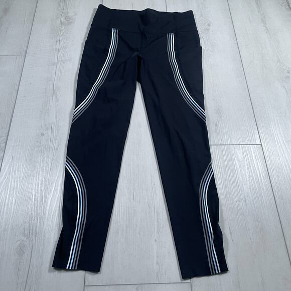 Lululemon Women's 8 Speed Light High Rise Tight 25" Black Running Pockets - Picture 1 of 12